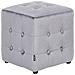 Pouf Wisconsin Velluto Grigio - Foto miniatura 2