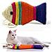 Tiragraffi Per Gatti Pesciolino Gioco Tira Graffi Per Gatto Forma 25x12cm - Foto miniatura 2