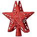 Puntale Proiettore LED per Albero di Natale Forma Stella Rosso Gioco di Luce - Foto miniatura 2