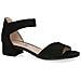 Black Suede Casual Open Sandals Sandali Pelle Scarpe Donna Nero Eu 37.5, 9-28212-42-004 - Foto miniatura 1