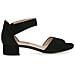 Black Suede Casual Open Sandals Sandali Pelle Scarpe Donna Nero Eu 37.5, 9-28212-42-004 - Foto miniatura 2