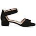 Black Suede Casual Open Sandals Sandali Pelle Scarpe Donna Nero Eu 37.5, 9-28212-42-004 - Foto miniatura 3