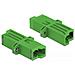 Accoppiatore per fibra ottica E2000 Simplex femmina per Simplex femmina Monomodale verde - Foto miniatura 1