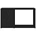 Mobile Porta TV Rovere Nero 60x24x32 cm in Legno Multistrato - Foto miniatura 3