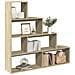 Libreria 4 Ripiani Rovere Sonoma 143,5x29x143,5 cm Truciolato - Foto miniatura 2
