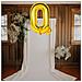 Lettera Q In Alluminio Dorato Da 40 Cm - Decorazione Elegante Per Festeggiamenti! - Foto miniatura 4