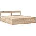 Giroletto Cassetti e Materasso 200x200 cm Legno Massello Pino - Foto miniatura 7