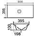 Lavabo Appoggio 80x39.5 Cm La24 Bianco - Foto miniatura 2