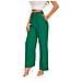 Pantaloni Da Donna A Vita Alta Gamba Larga Verde Xl - Foto miniatura 1