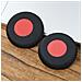 Cuscinetti Auricolari In Rete Da Calcio, Confezione Da 2, Compatibili Con Jabra Evolve E Plantronics Voyager Series Red+black - Foto miniatura 3