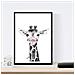 Set Di 6 Stampe Animali Bambini Con Gomma Da Masticare Zebra Maiale Giraffa Cervo Cervo Mucca Cavallo A4 Senza Cornice - Foto miniatura 2