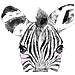 Set Di 6 Stampe Animali Bambini Con Gomma Da Masticare Zebra Maiale Giraffa Cervo Cervo Mucca Cavallo A4 Senza Cornice - Foto miniatura 4