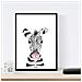 Set Di 6 Stampe Animali Bambini Con Gomma Da Masticare Zebra Maiale Giraffa Cervo Cervo Mucca Cavallo A4 Senza Cornice - Foto miniatura 6