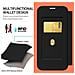 Custodia A Portafoglio Magnetica Nera Compatibile Con Iphone 17 Pro - Porta Carte In Pelle Pu Antiurto - Foto miniatura 5