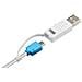 Lettore Schede Sd Tf - Hub Usb 2.0 Otg 3 Porte + Micro Usb Per Pc Tablet Cell - Foto miniatura 2