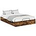 Letto ottomano Rovere fumé 193 x 120 x 25 cm Truciolare - Foto miniatura 1