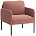 Poltrona - Comfort naturale per tutti i giorni, con schienale avvolgente e sottili gambe in metallo, Rosa - Foto miniatura 8