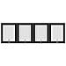 Cancello per cani con supporti 4 pcs Rovere Nero 80 x 100 cm - Foto miniatura 1