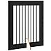 Cancello per cani con supporti 4 pcs Rovere Nero 80 x 100 cm - Foto miniatura 5