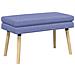 Panchina a doppio strato Blu jeans 80 x 40 x 47 cm Tessuto - Foto miniatura 1