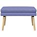 Panchina a doppio strato Blu jeans 80 x 40 x 47 cm Tessuto - Foto miniatura 5