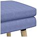 Panchina a doppio strato Blu jeans 80 x 40 x 47 cm Tessuto - Foto miniatura 6