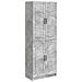 Set di armadi 2 pcs Grigio Cemento Legno ingegnerizzato - Foto miniatura 1
