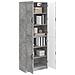 Set di armadi 2 pcs Grigio Cemento Legno ingegnerizzato - Foto miniatura 2