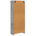Set di armadi 2 pcs Grigio Cemento Legno ingegnerizzato - Foto miniatura 6