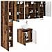Set di Armadi da Bagno 5 pcs Legno antico 53 x 15,5 x 70 cm - Foto miniatura 2