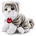 Peluche Gattino Brad Tigrato Grigio 24 cm 120851 - Foto miniatura 2