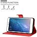 Custodia Compatibile Con Xiaomi Mi Max 2 In Rosso Carminio - Coperchio Protettiva Con Chiusura Magnetica, Funzione Stand E Tasca Per Le Carte - Foto miniatura 2