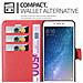 Custodia Compatibile Con Xiaomi Mi Max 2 In Rosso Carminio - Coperchio Protettiva Con Chiusura Magnetica, Funzione Stand E Tasca Per Le Carte - Foto miniatura 3
