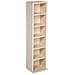 Scaffale Per Cd Con 6 Scomparti Per 102 Cd 90 X 21 X 20 Cm - Faggio - Foto miniatura 5