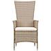Set Da Pranzo Da Giardino 7 Pz Con Cuscini In Polyrattan Beige - Foto miniatura 3