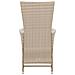 Set Da Pranzo Da Giardino 7 Pz Con Cuscini In Polyrattan Beige - Foto miniatura 4
