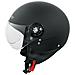 Scooter Moto Casco Jet Omologato Ece 22-05 Visiera Avio Nero Opaco M - Foto miniatura 4