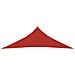 Vela Parasole 160 G / m? Rossa 2,5x2,5x3,5 M In Hdpe - Foto miniatura 3