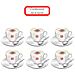 Illy Set 6 Tazze Da Cappuccino O Latte Macchiato Con Piattini - Foto miniatura 1