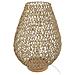Lampada Da Tavolo In Metallo E Carta - H 55 Cm - Beige - Foto miniatura 1