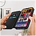 Custodia Iphone 14 Portafoglio Funzione Supporto Video Nera - Foto miniatura 2