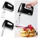 Hm4 / bk Sbattitore Elettrico A Mano 400 W - Frusta Elettrica 5 Velocità - Porta Accessori Incluso - Sbattitori, Ganci E Frusta Inclusi - Ideale Per Dolci / Torte / Creme / Pasticceria - Foto miniatura 4