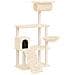 Albero Per Gatti Con Tiragraffi In Sisal Crema 131 Cm - Foto miniatura 1