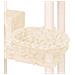 Albero Per Gatti Con Tiragraffi In Sisal Crema 131 Cm - Foto miniatura 5