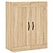 Mobile A Parete Rovere Sonoma 69,5x34x90 Cm Legno Multistrato - Foto miniatura 2