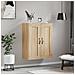 Mobile A Parete Rovere Sonoma 69,5x34x90 Cm Legno Multistrato - Foto miniatura 3