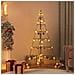 Albero Di Natale Decorativo In Metallo Nero 140 Cm - Foto miniatura 1