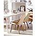Set Di 2 Sedie Da Pranzo Tessuto Beige Melfort - Foto miniatura 1