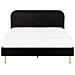 Letto Velluto Flayat 180 X 200 Cm Nero - Foto miniatura 7