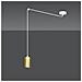 Lampada A Sospensione Traker - Bianco, Oro - Acciaio Verniciato A Polvere - 300x300x8 Cm - Foto miniatura 2